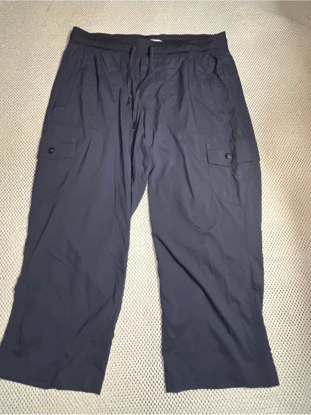 LL Bean Pants Womens  L Gray Cargo Vista Hiking Outdoor Performance Lightweight